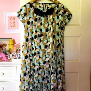 Zara Ruffled Sleeve Dress